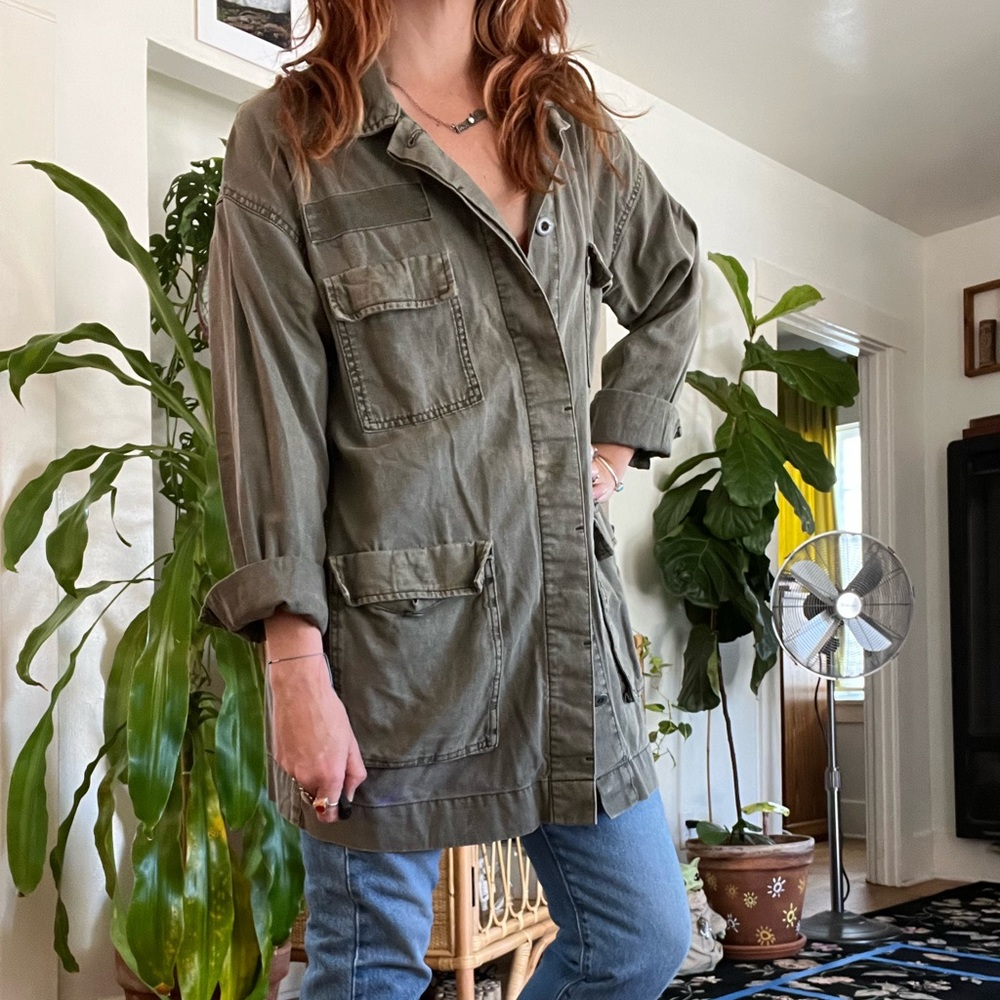 Urban outfitters army green jacket